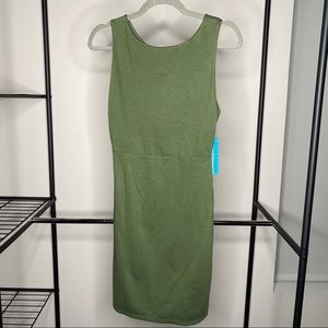 Alice & Olivia Green Cut Out Dress